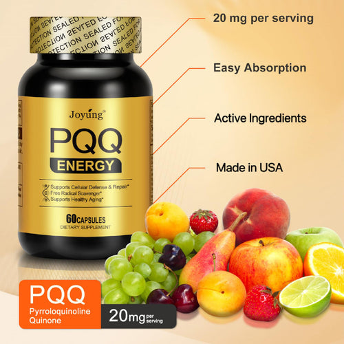 JOYUNG PQQ Supplement 20mg | Cellular Defense & Healthy Aging Support - 60 Caps