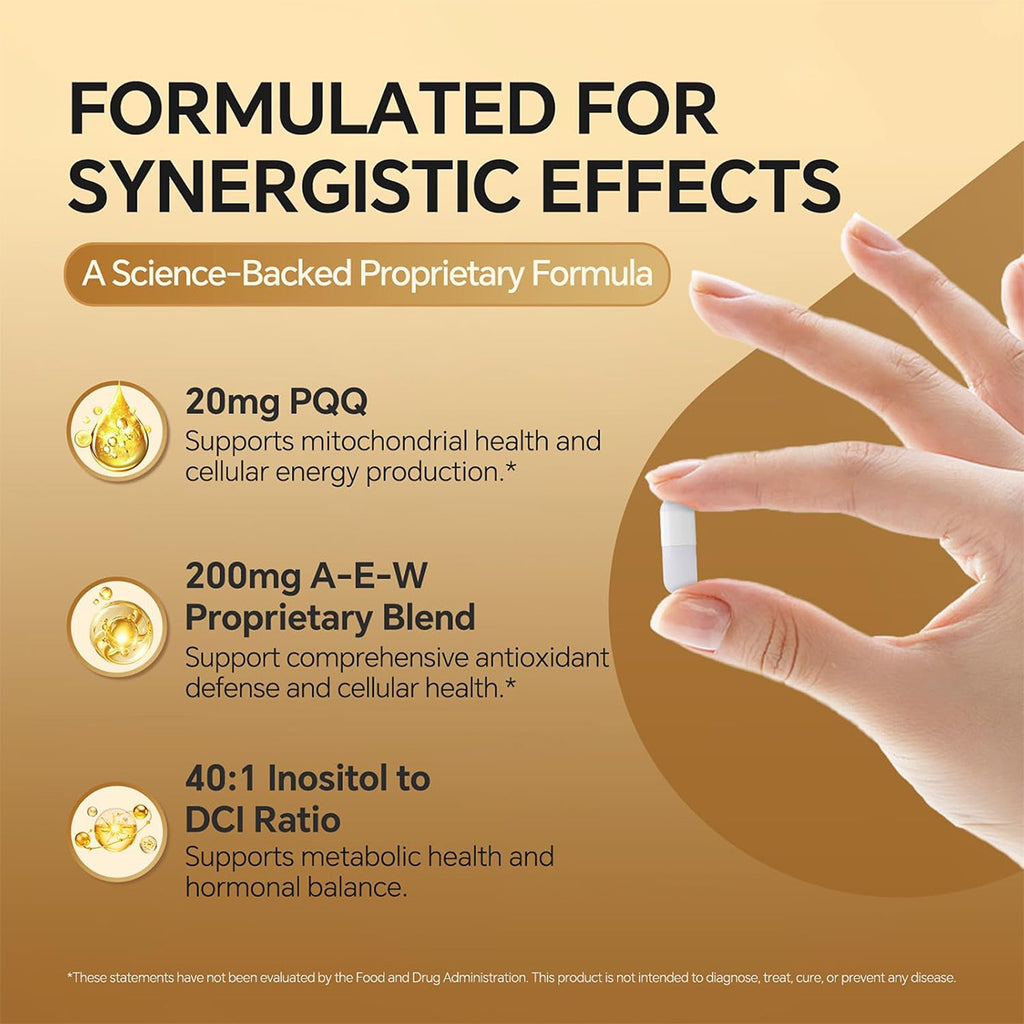 JOYUNG PQQ Supplement 20mg | Cellular Defense & Healthy Aging Support - 60 Caps