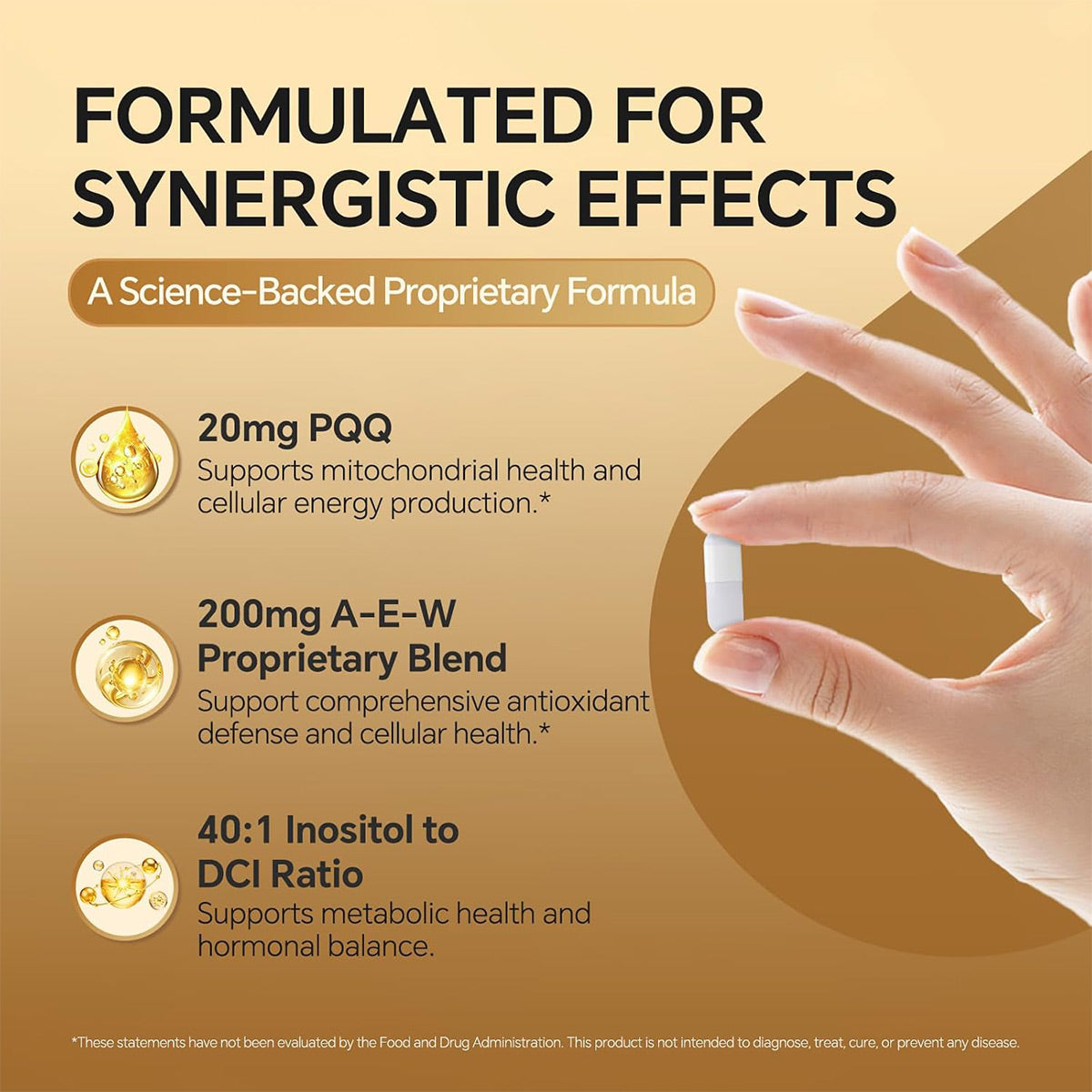 JOYUNG PQQ Supplement 20mg | Cellular Defense & Healthy Aging Support - 60 Caps