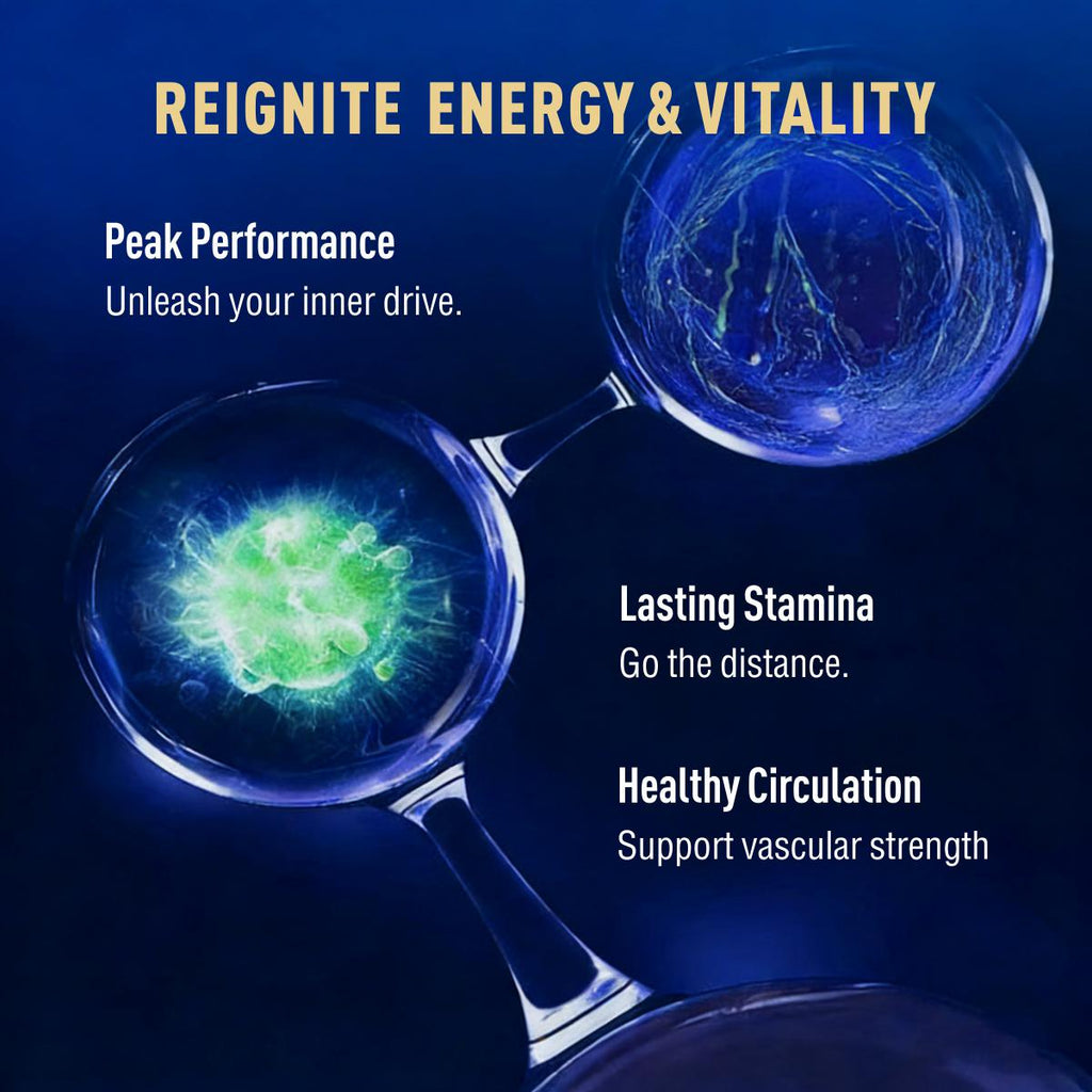 JOYUNG Vitality 3-Amino Acid Complex | 1200mg Vegan Energy & Focus Boost - 60 Caps