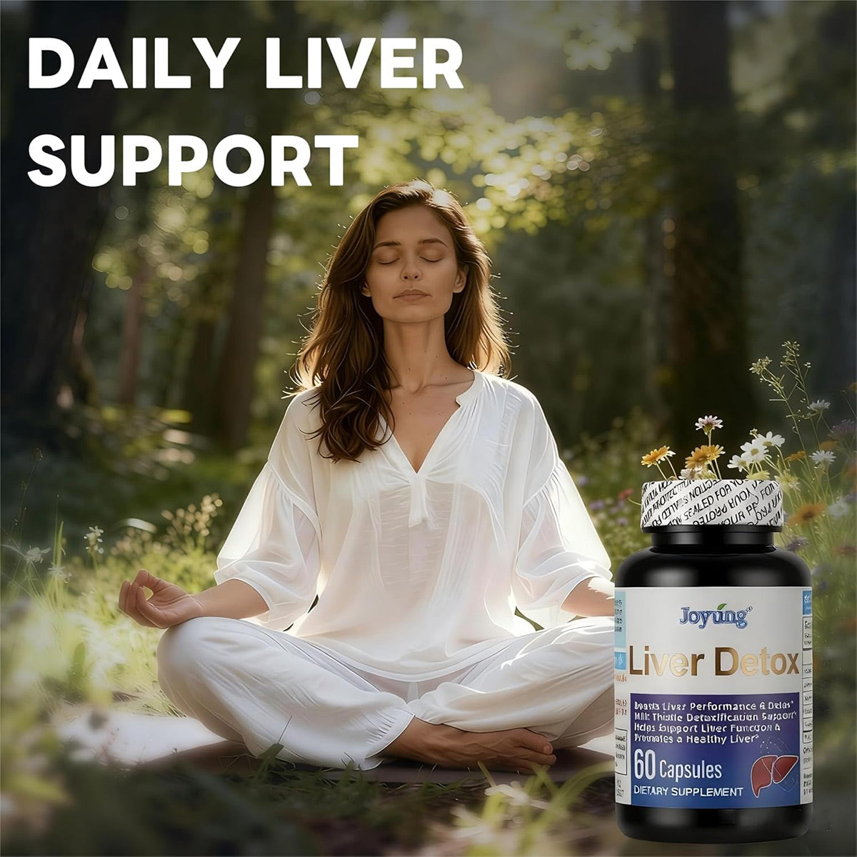 JOYUNG Liver Support | 540mg Milk Thistle + Herbal Blend - 60 Caps