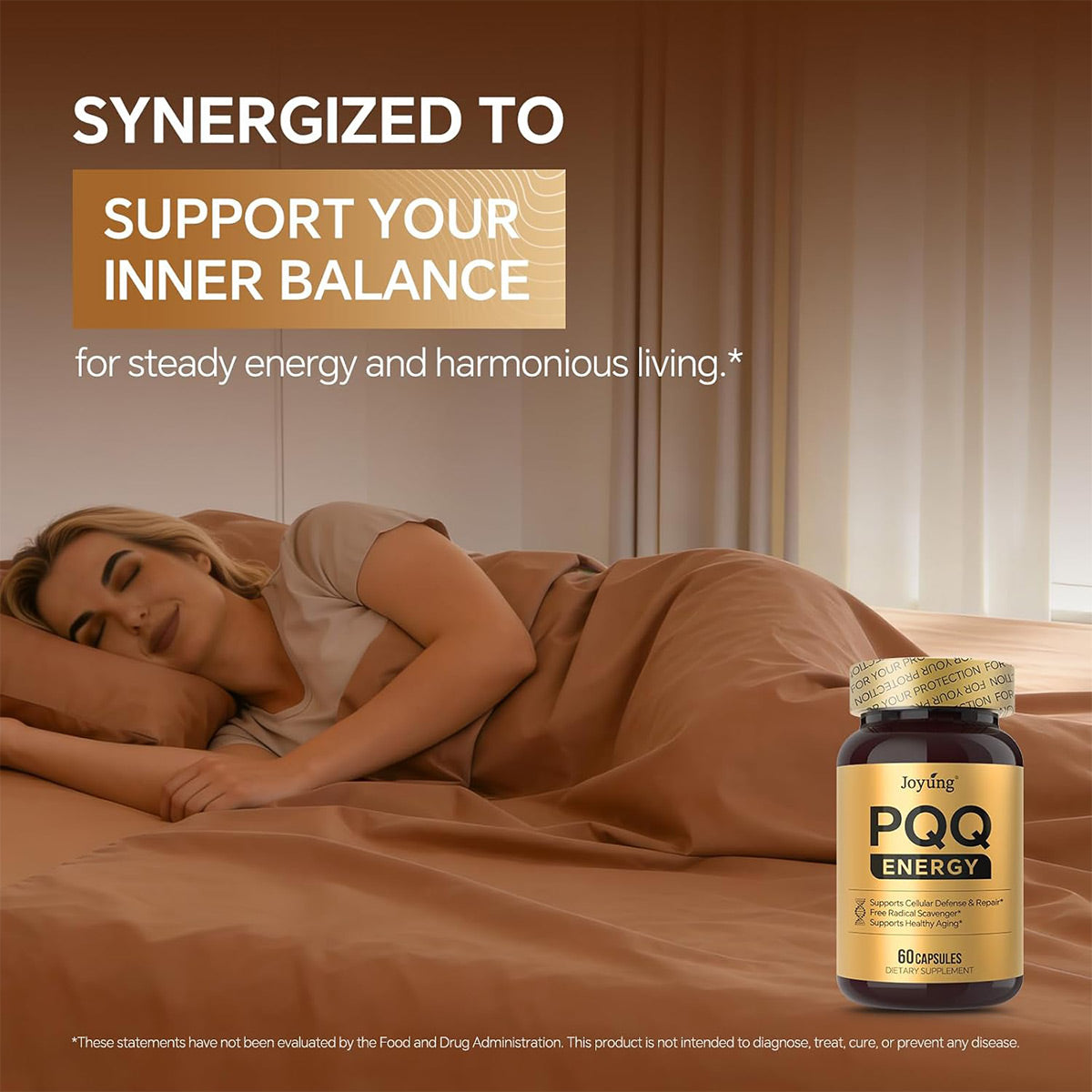 JOYUNG PQQ Supplement 20mg | Cellular Defense & Healthy Aging Support - 60 Caps